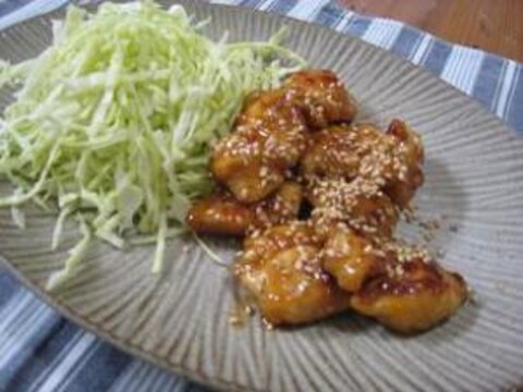 やわらかいササミの照り焼き